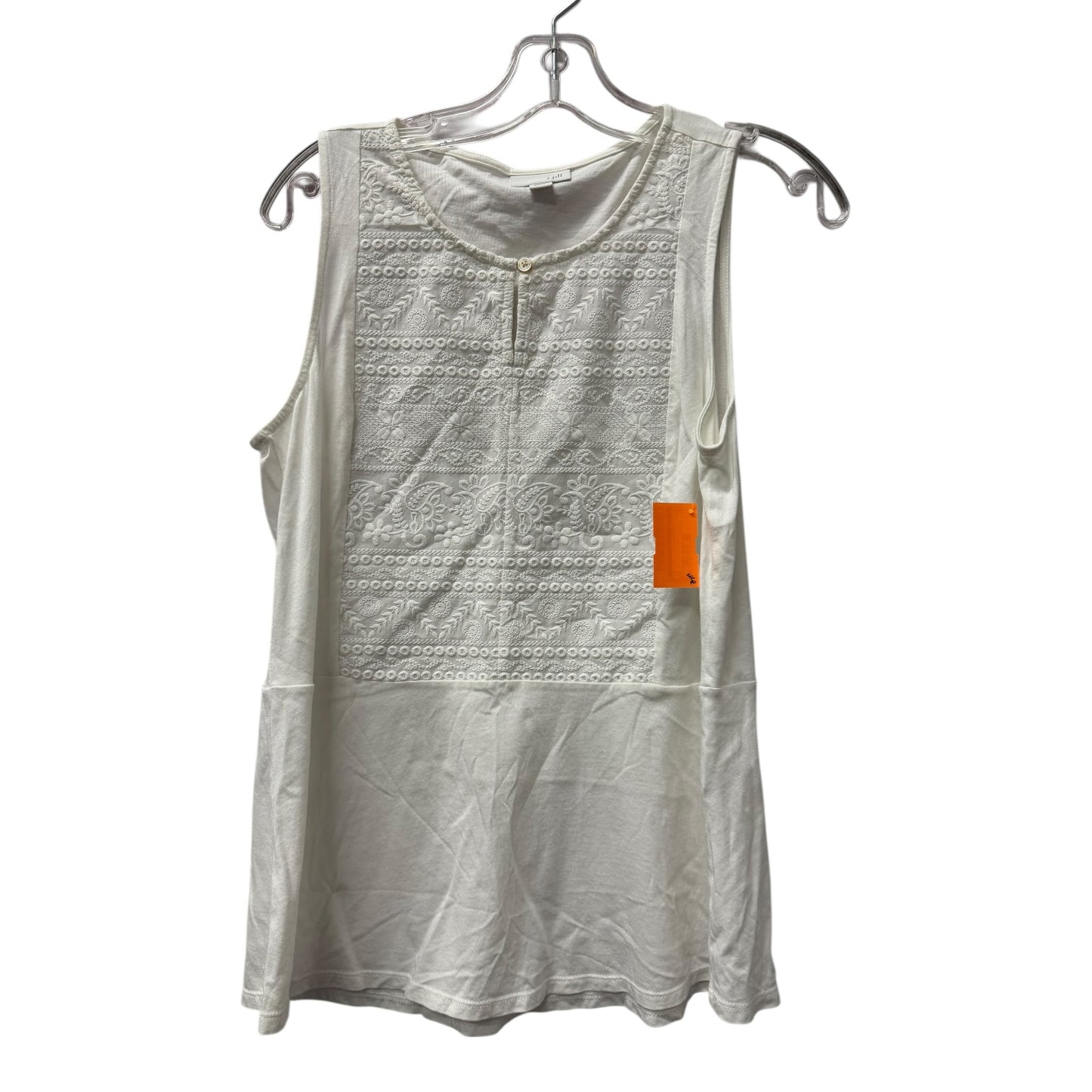 Top Sleeveless By J. Jill In White, Size:S