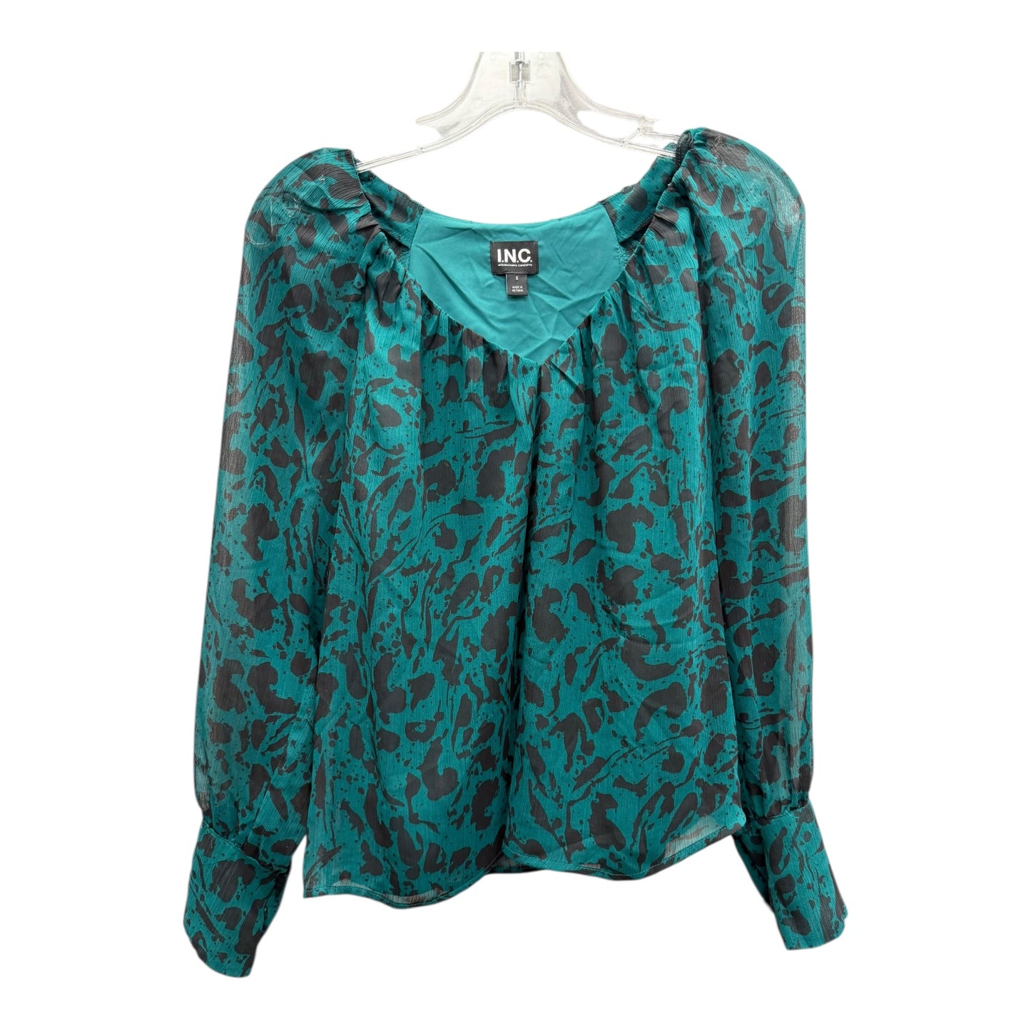 Top Ls By International Concepts In Green, Size:S