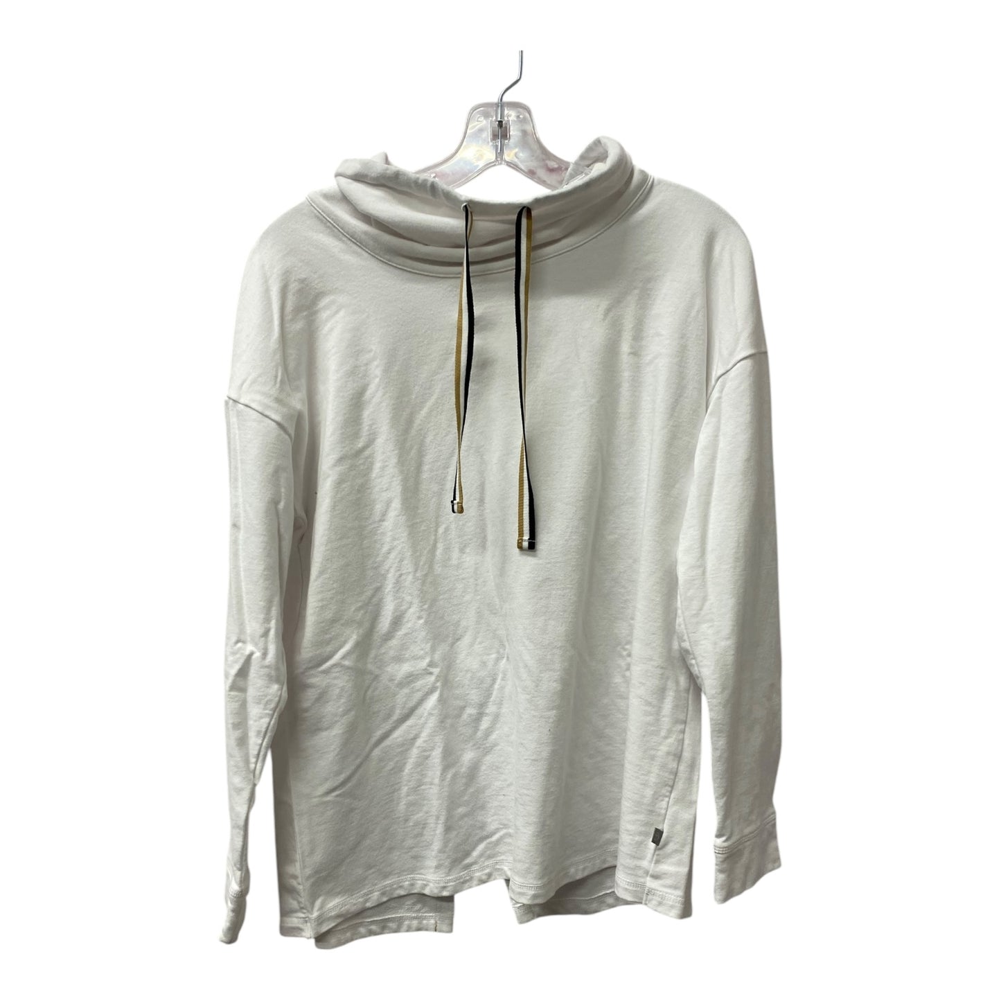 Athletic Top Ls Collar By Talbots In White, Size:M