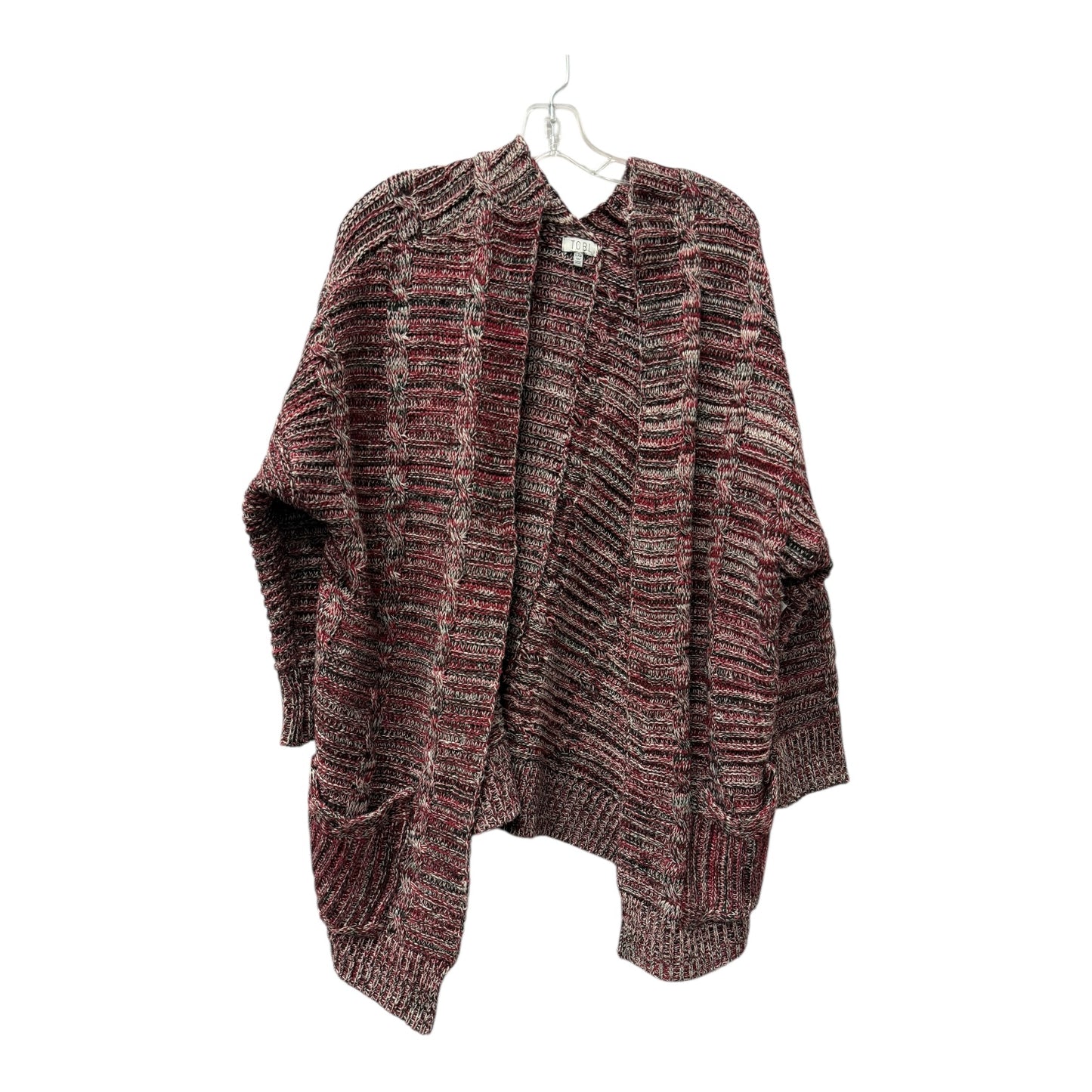 Sweater Cardigan By Tobi In Red, Size:L
