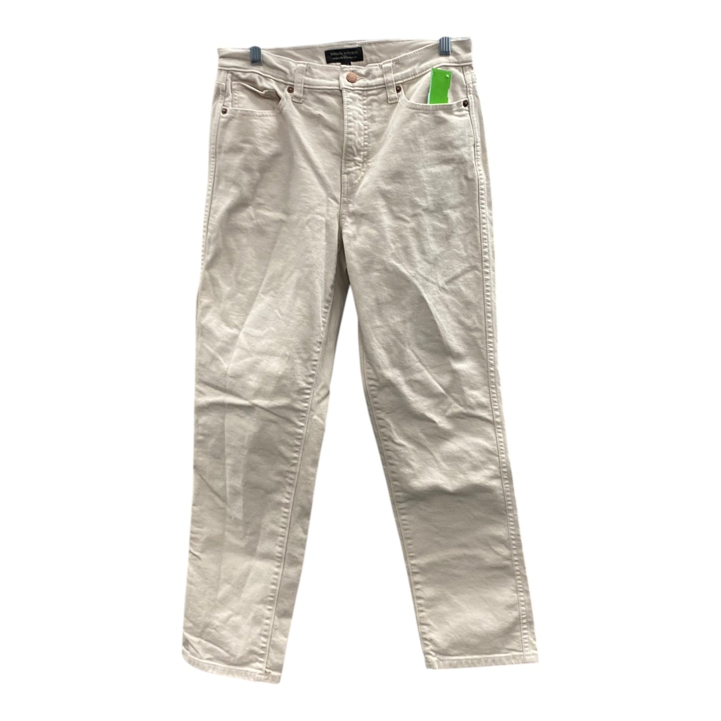 Jeans Straight By Banana Republic In Cream, Size:6