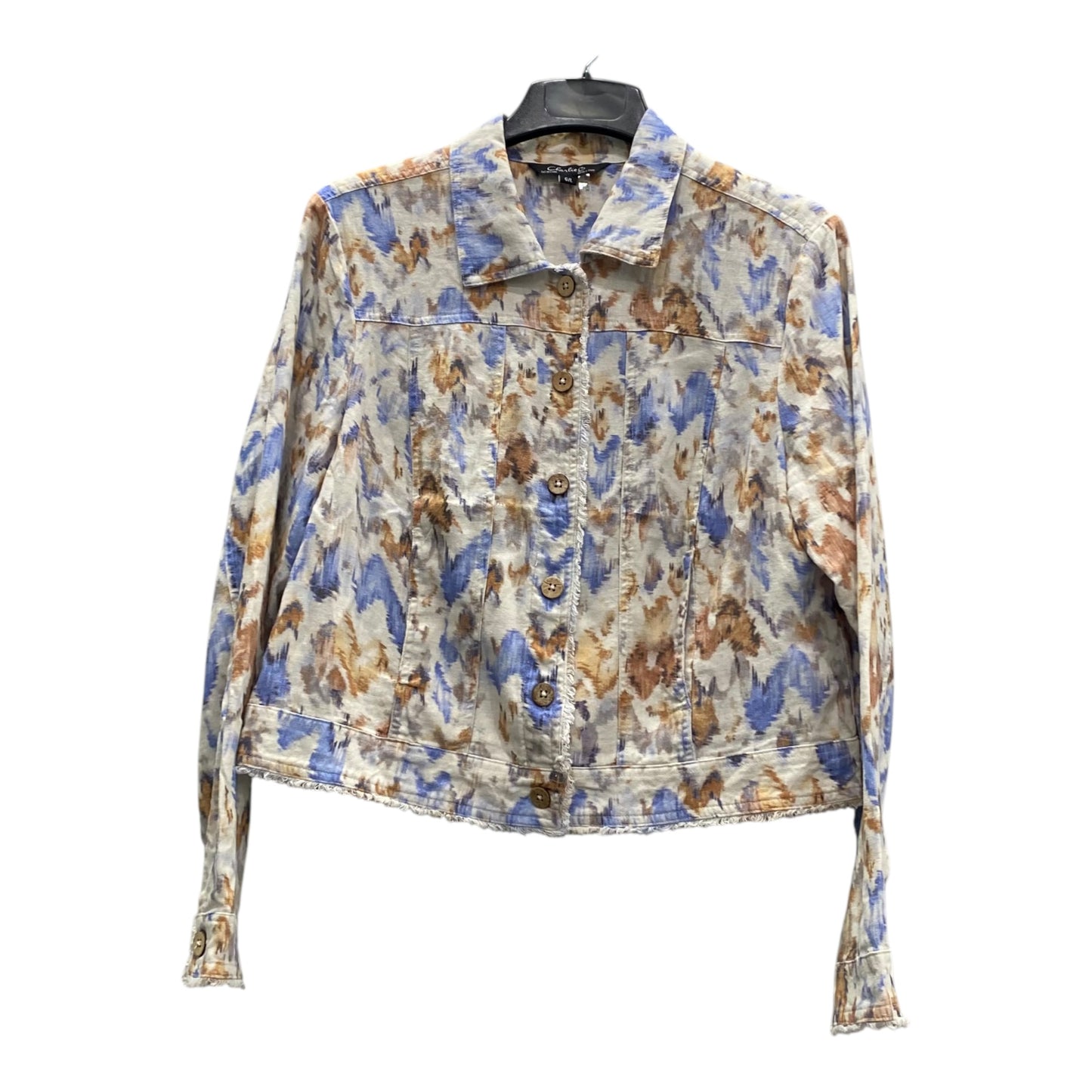 Jacket Other By Charlie B In Blue & Brown, Size:L