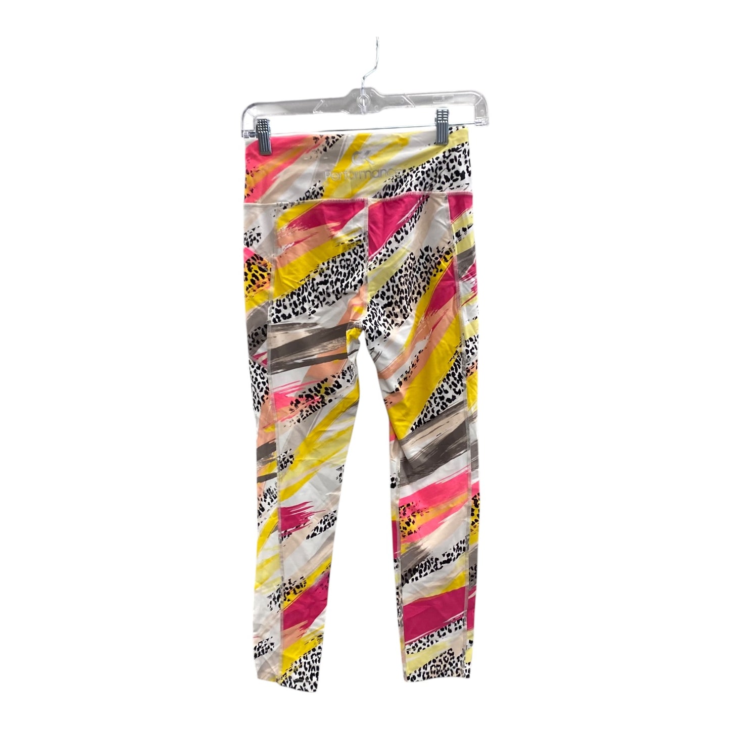Athletic Leggings By Calvin Klein In Yellow, Size:S