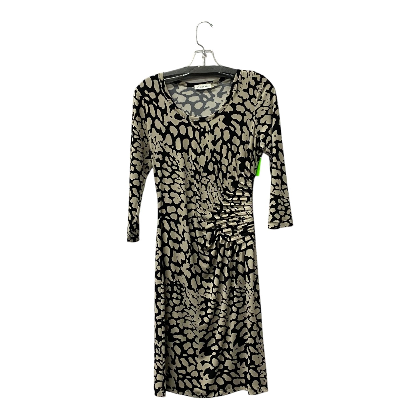 Dress Casual Short By Calvin Klein In Black & Tan, Size:S