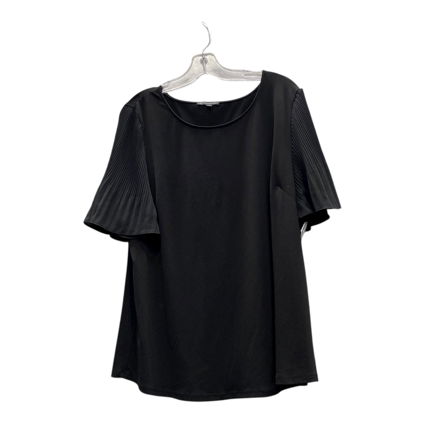 Top Ss By Adrianna Papell In Black, Size:1X
