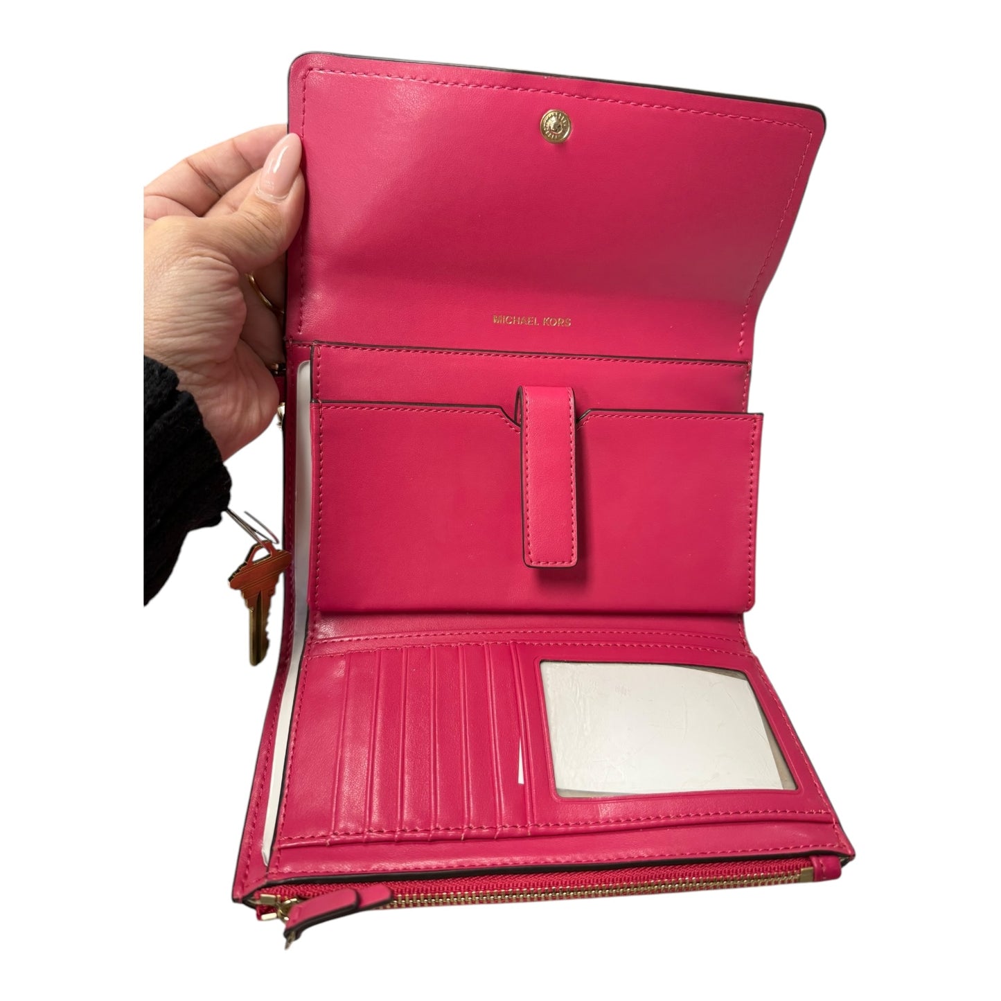 Wristlet Designer By Michael Kors In Pink, Size:Large