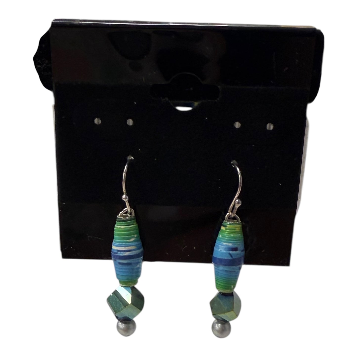 Earrings Dangle/Drop In Green