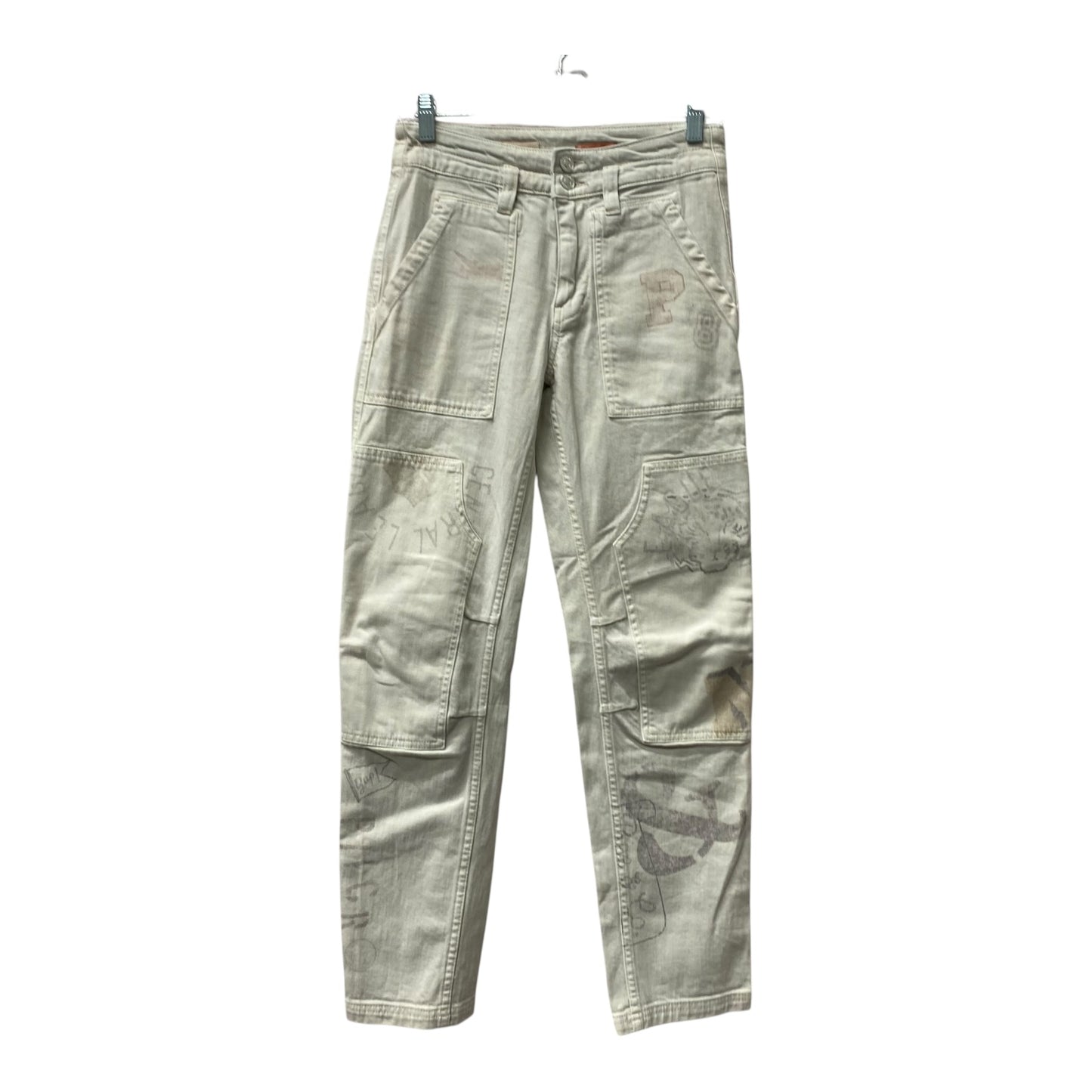 Jeans Straight By Pilcro In Beige, Size:2