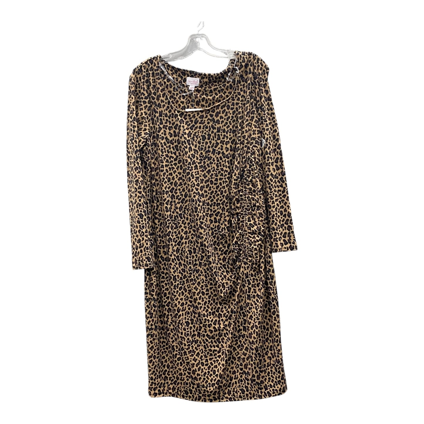 Maternity Dress Party Midi By Isabel Maternity In Animal Print, Size:L