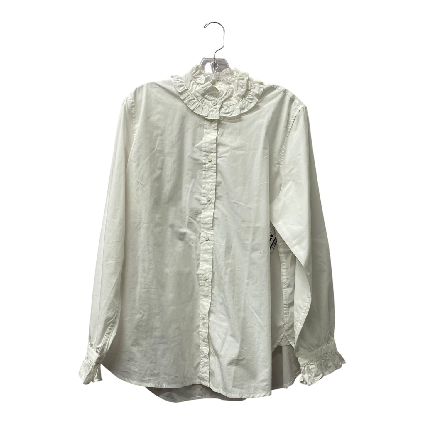 Top Ls By J. Crew In White, Size:1X