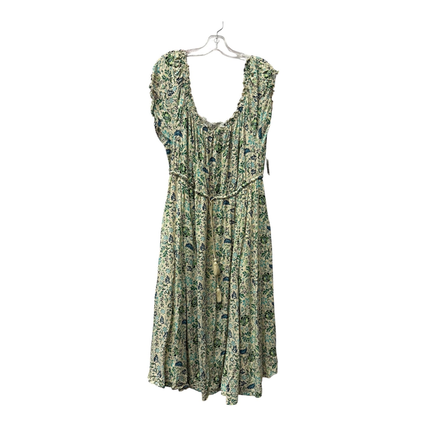 Dress Casual Short By Torrid In Cream & Green, Size:3