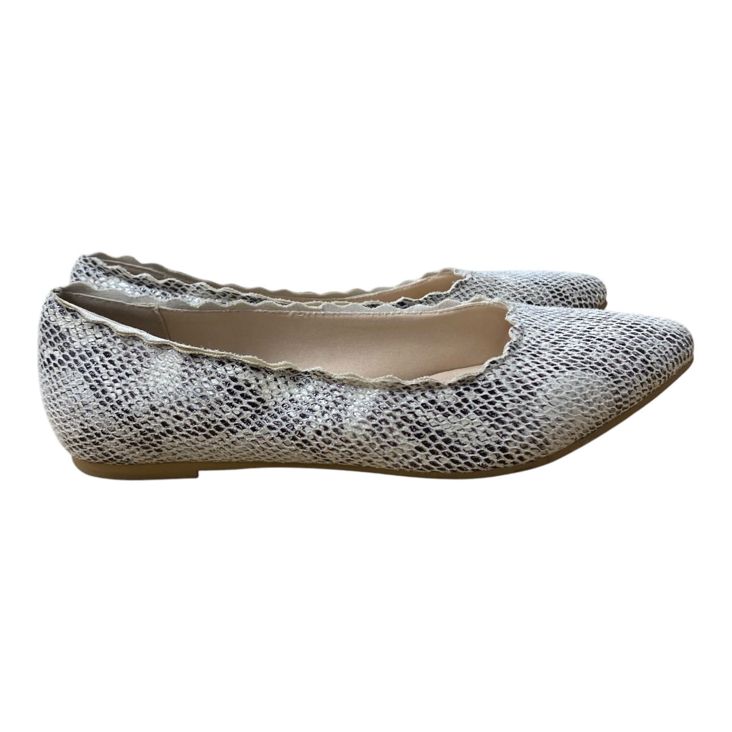 Shoes Flats By Restricted In Black & Tan, Size:7.5