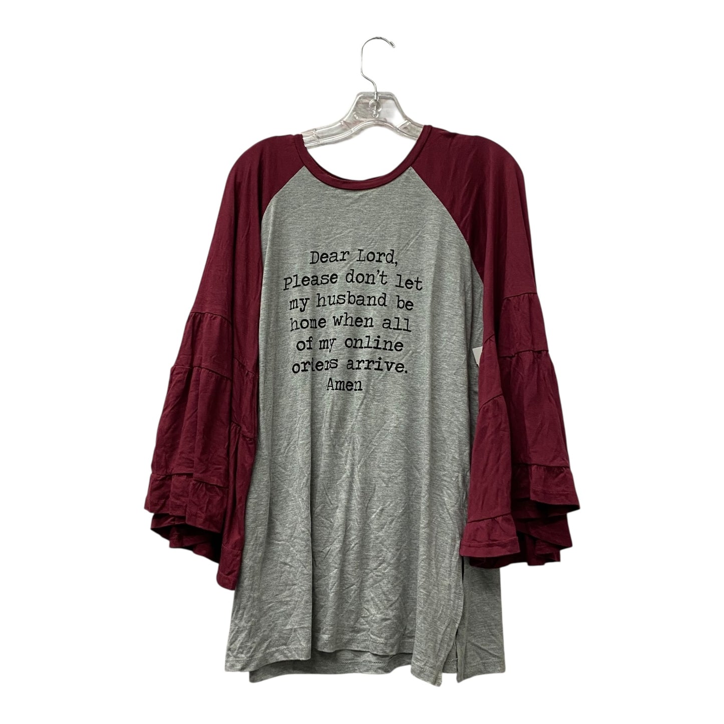 Top Ls By three bird nest In Red, Size:S