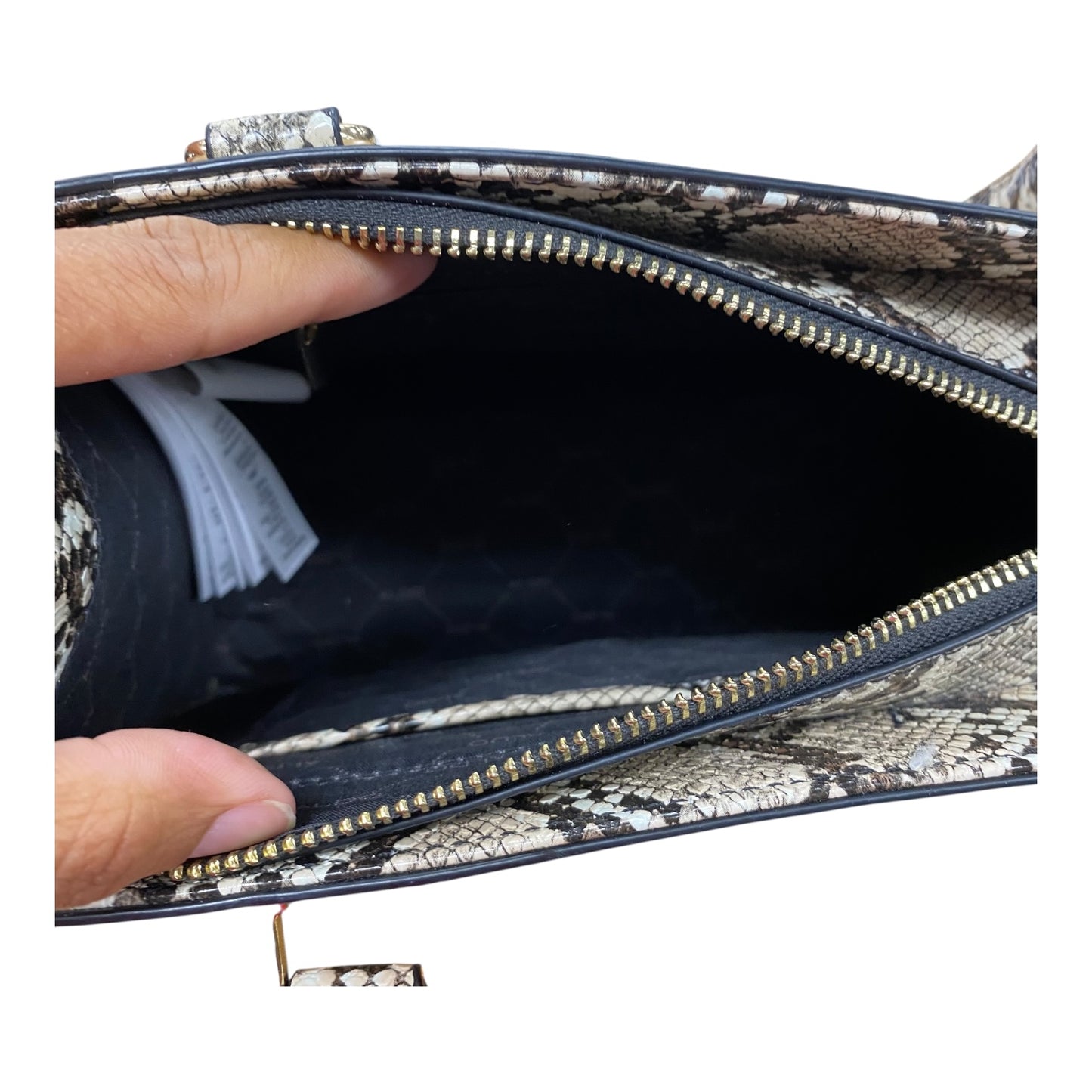 Handbag By Aldo In Snakeskin Print, Size:Medium