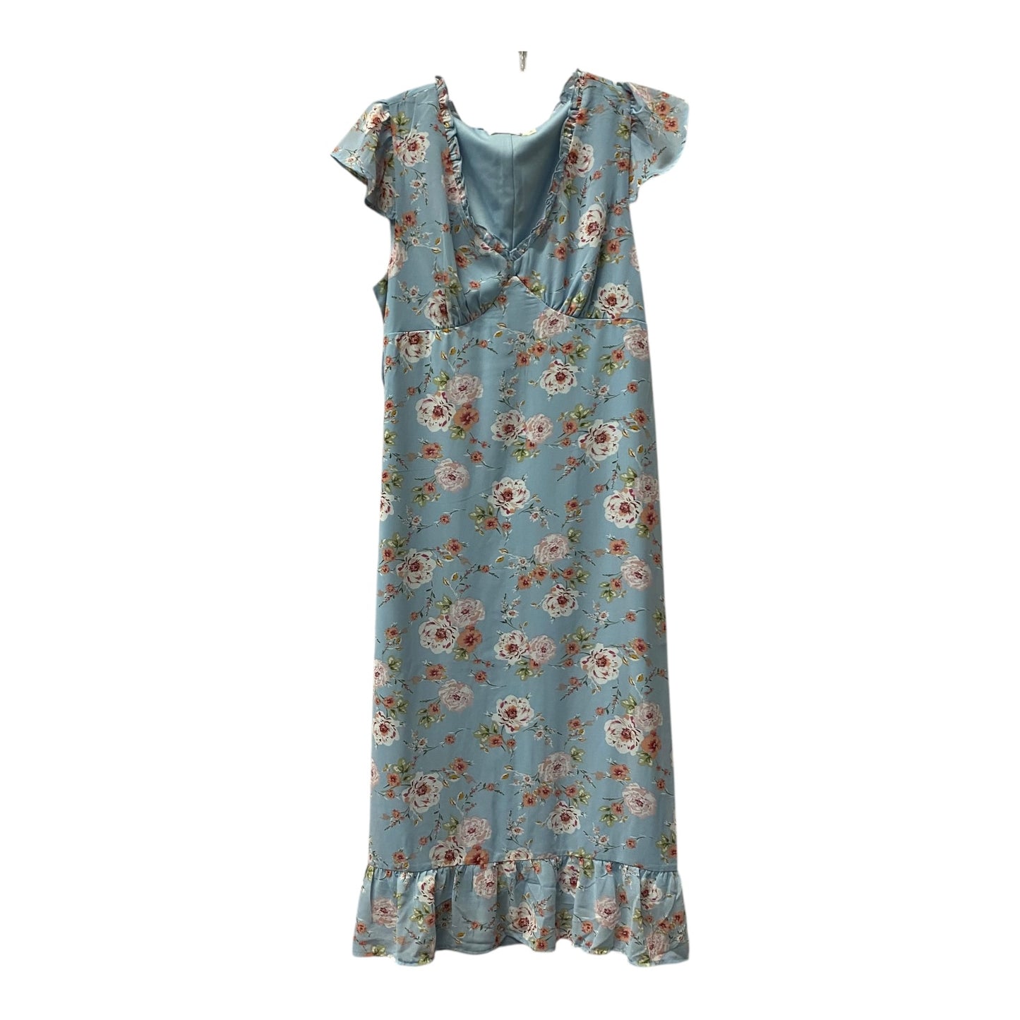 Dress Casual Midi By Live to be Spoiled In Blue, Size:L