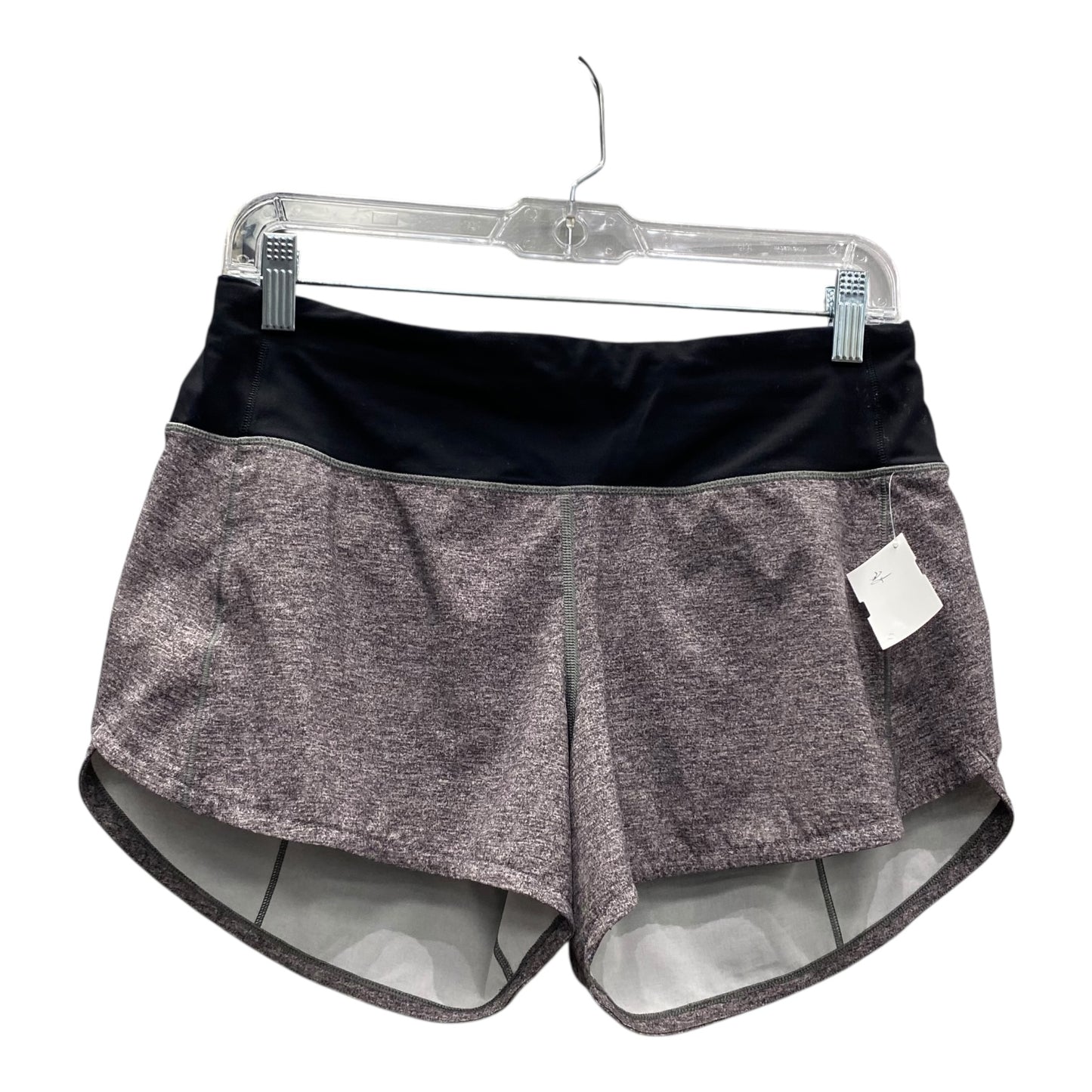 Athletic Shorts By Lululemon In Black & Grey, Size:S