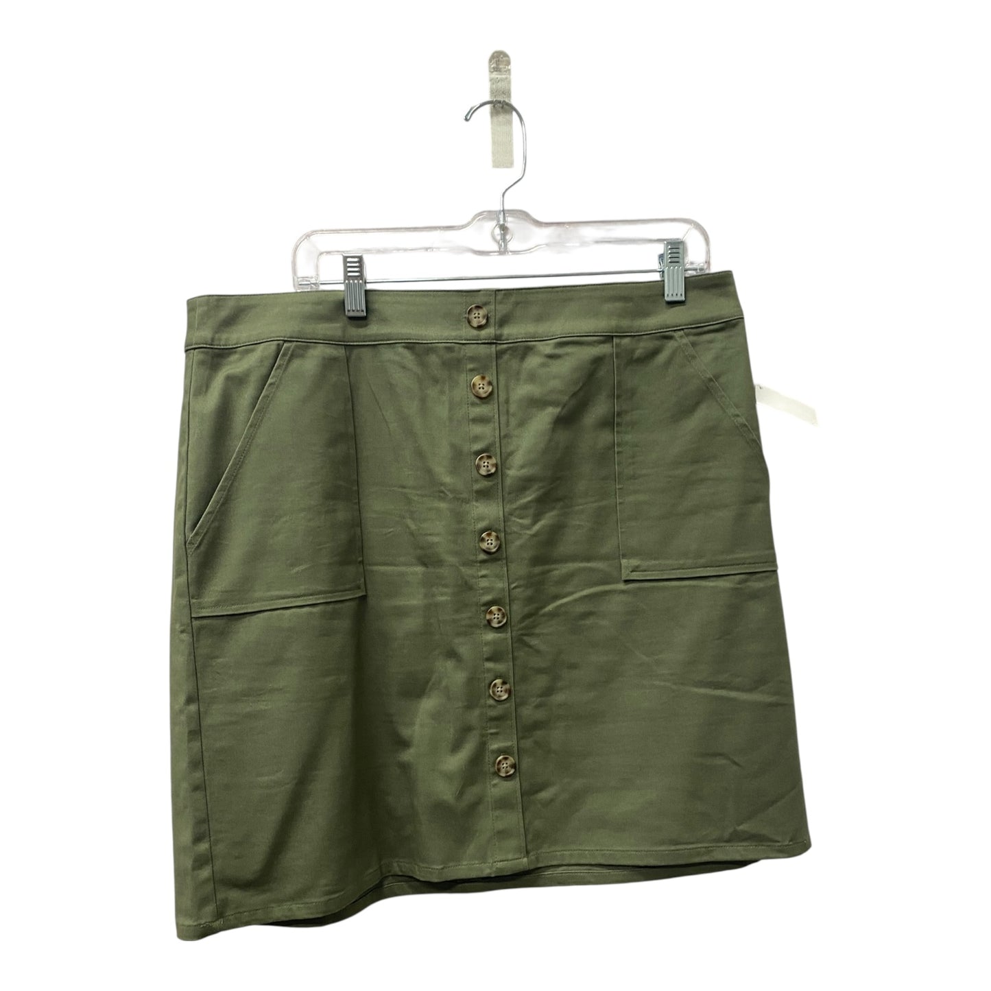 Skirt Mini & Short By Loft In Green, Size:12