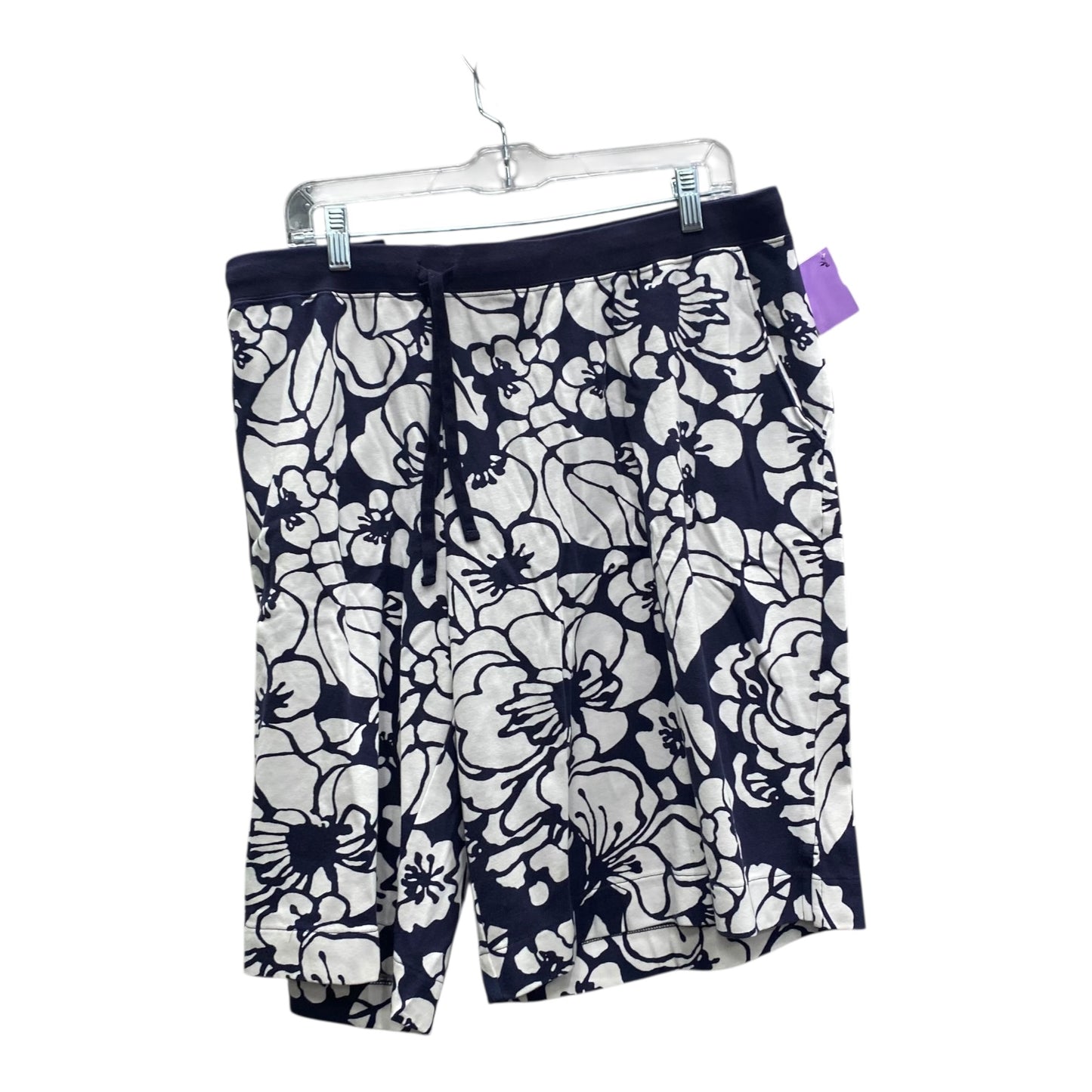 Shorts By Lands End In Blue & White, Size:20