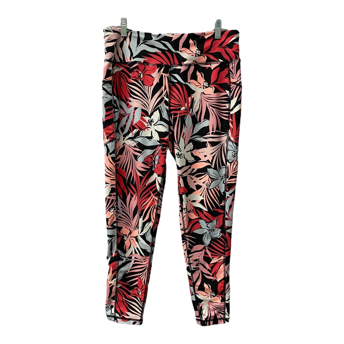 Athletic Leggings By Dkny In Pink & Red, Size:Xl