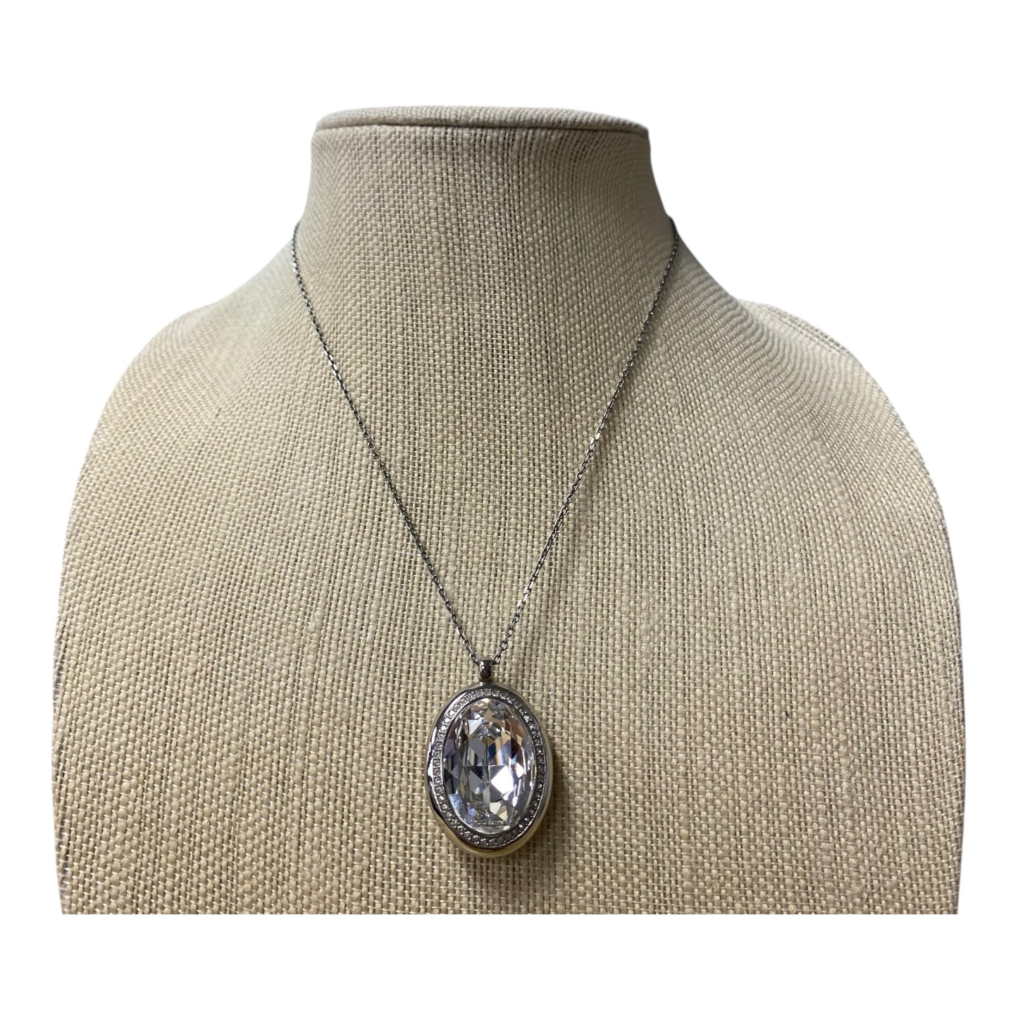 Necklace Designer By Swarovski In Silver