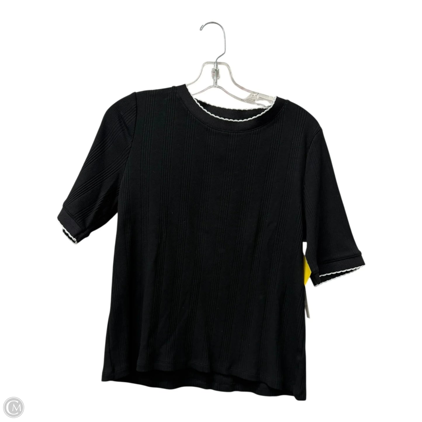 Top Short Sleeve By Talbots In Black, Size: Xlp