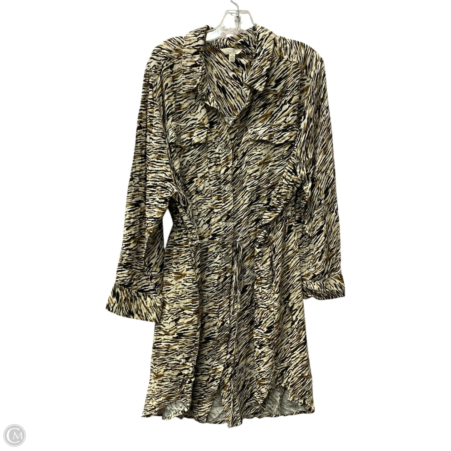 Dress Casual Short By Terra & Sky In Brown, Size: 3x