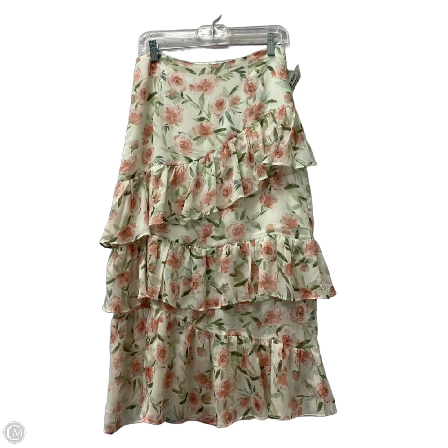 Skirt Midi By Hello Molly In Floral Print, Size: 6