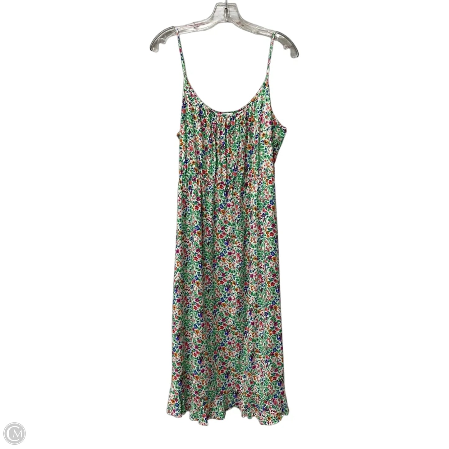 Dress Casual Maxi By J. Crew In Green, Size: L