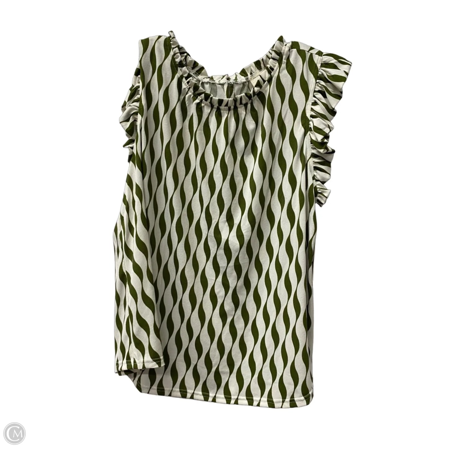 Top Short Sleeve By flower and feathers In Green, Size: 2x