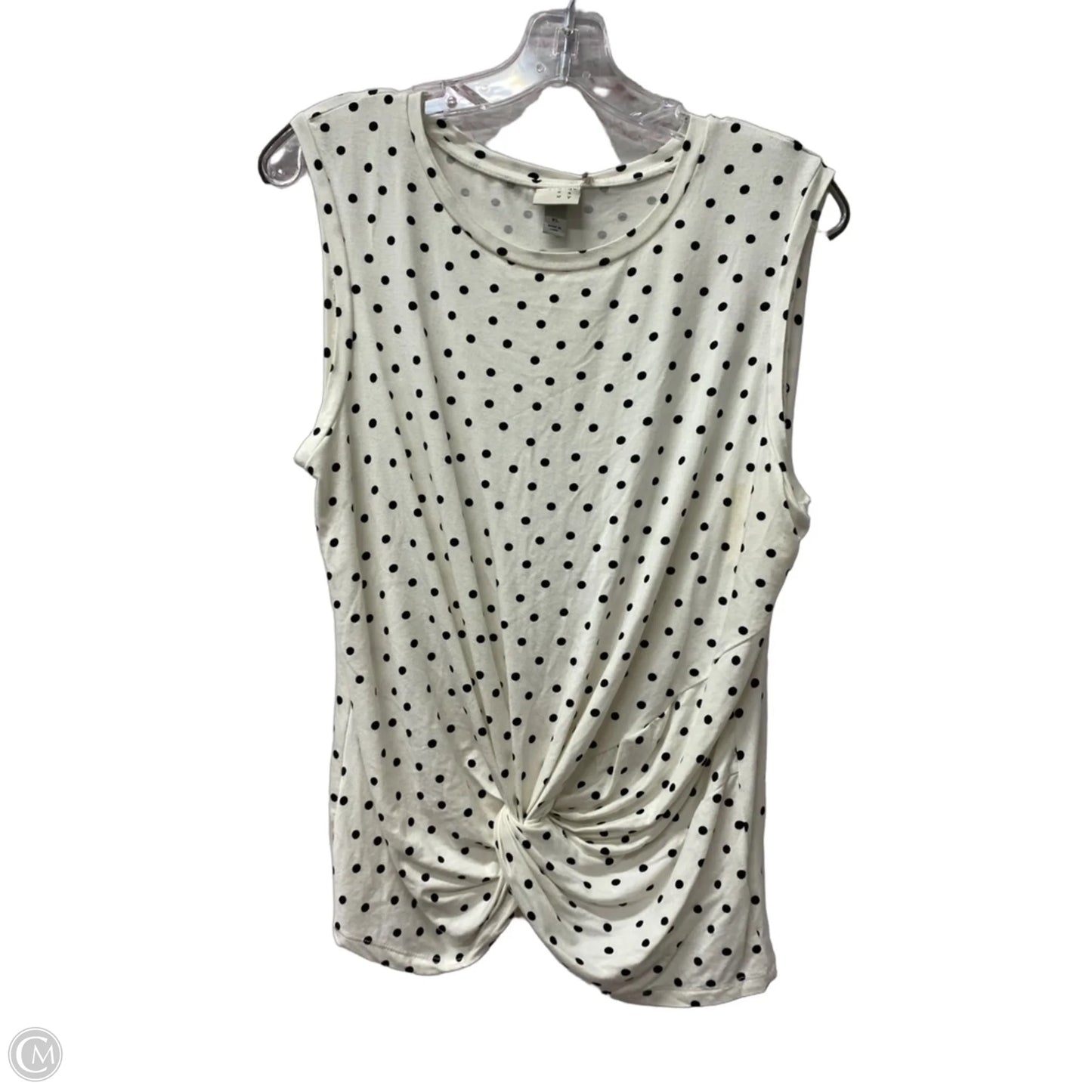 Top Sleeveless By A New Day In White, Size: Xl