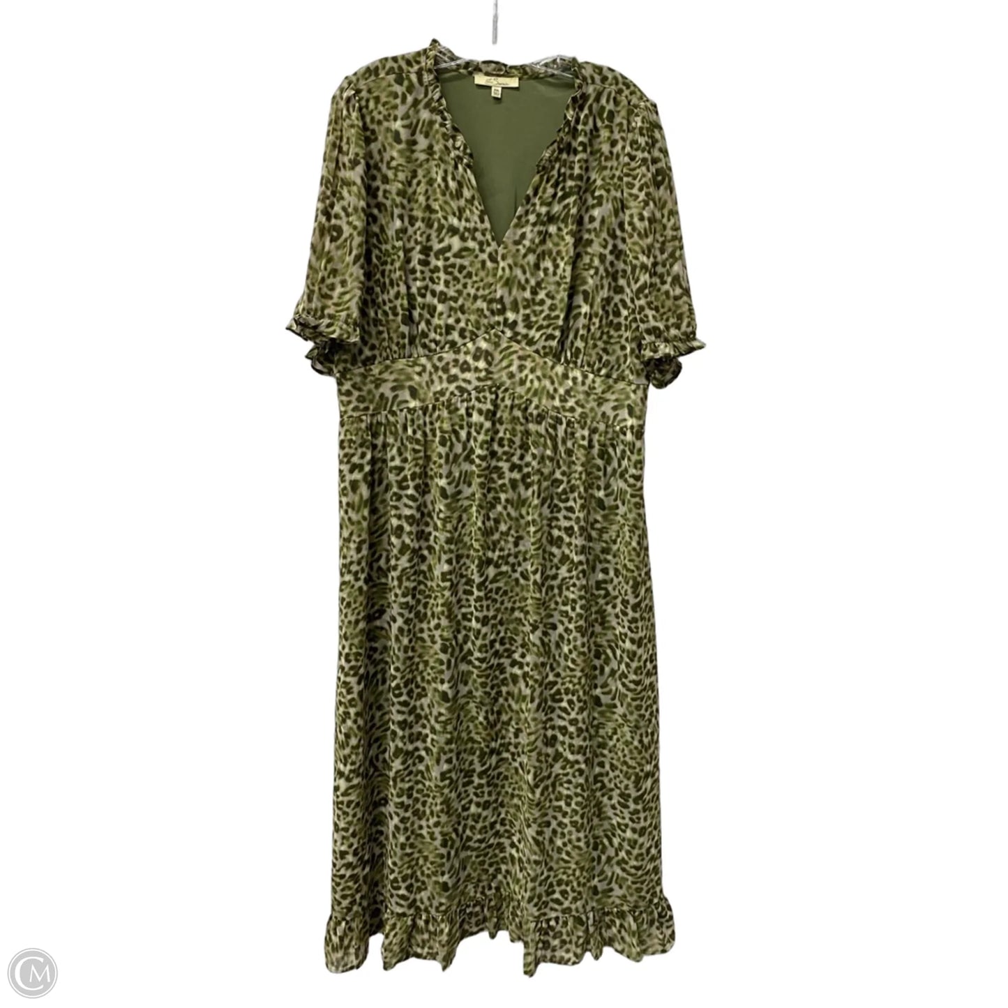Dress Casual Maxi By Cme In Green, Size: 1x