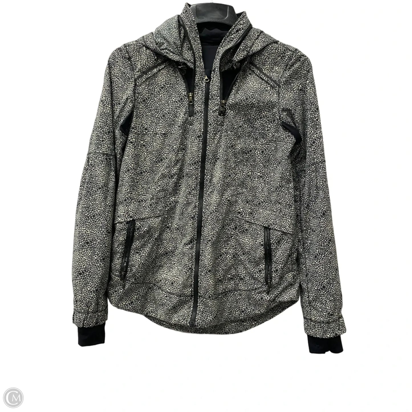 Athletic Jacket By Lululemon In Black, Size: 6