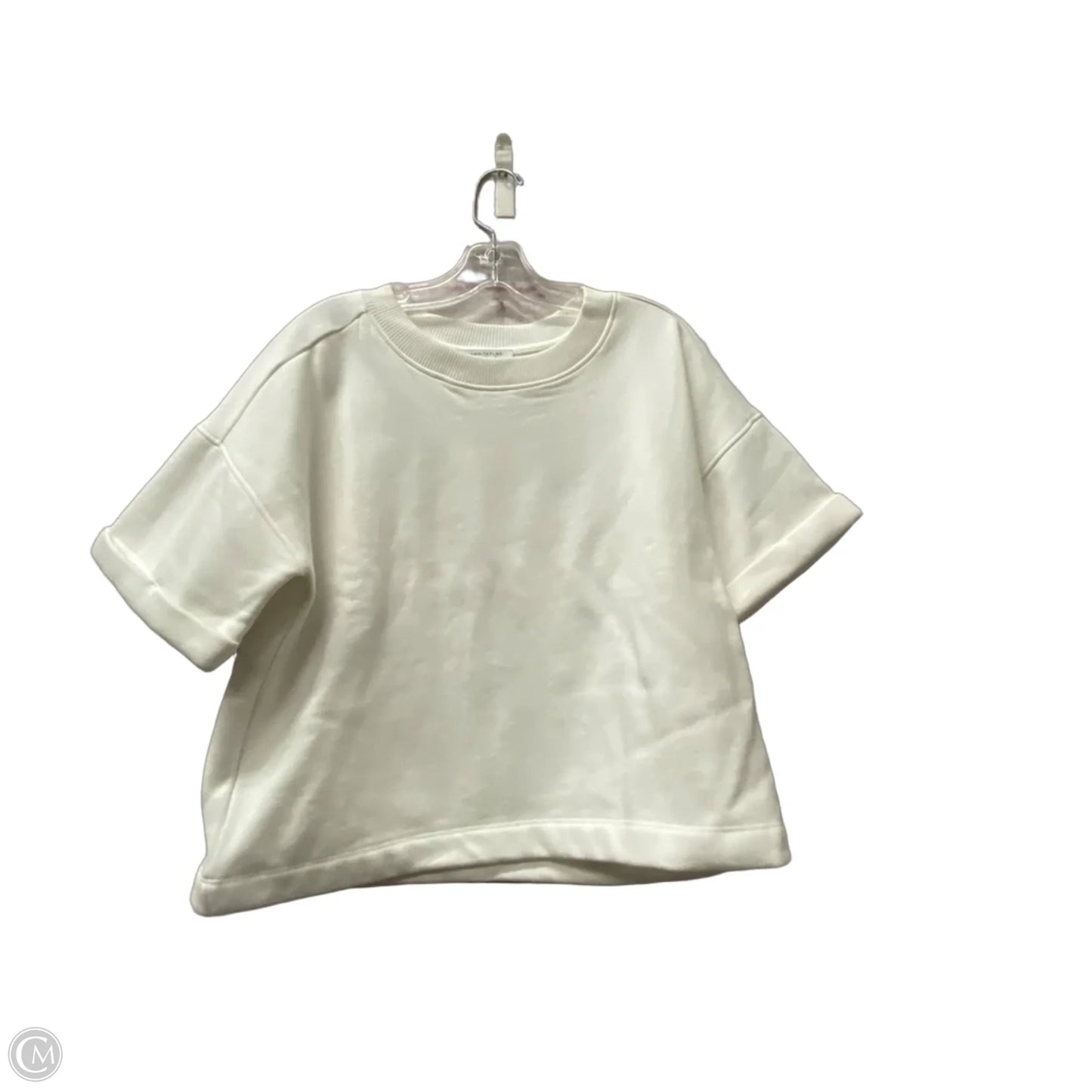 Top Short Sleeve By Ann Taylor In White, Size: S