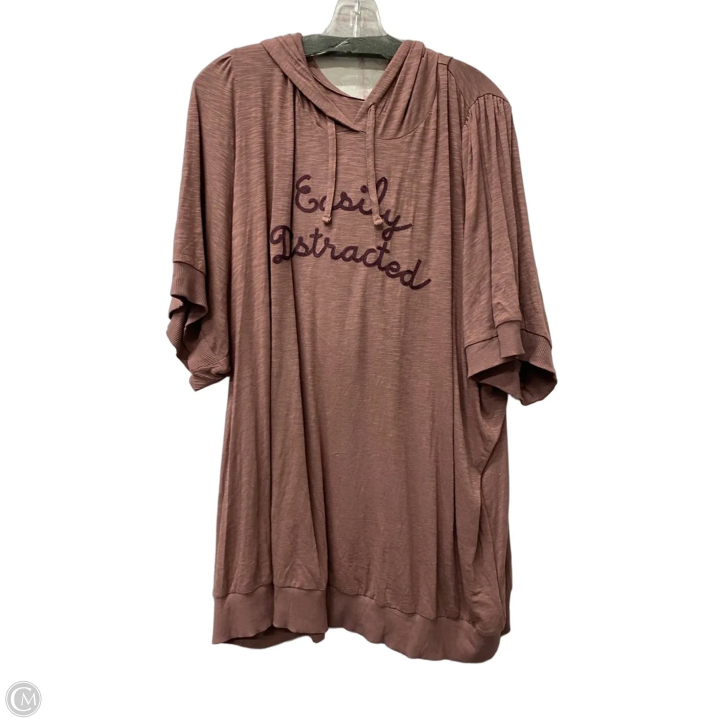 Sweatshirt Hoodie By Torrid In Mauve, Size: 5