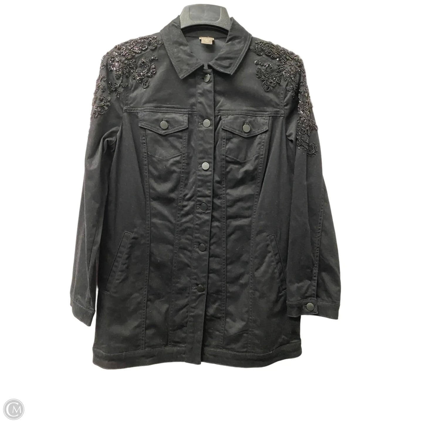 Jacket Other By Chicos In Black, Size: M