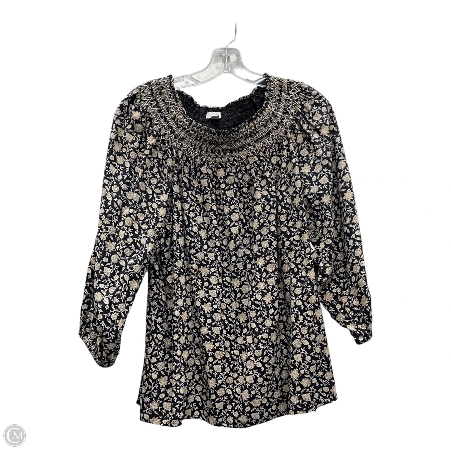 Top Long Sleeve By J. Jill In Black, Size: M
