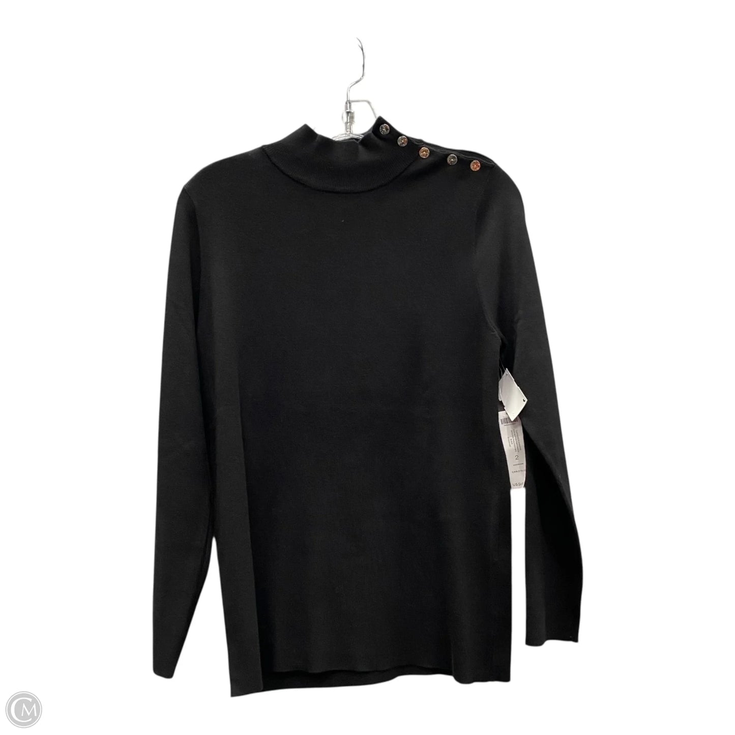 Sweater By Chicos In Black, Size: L