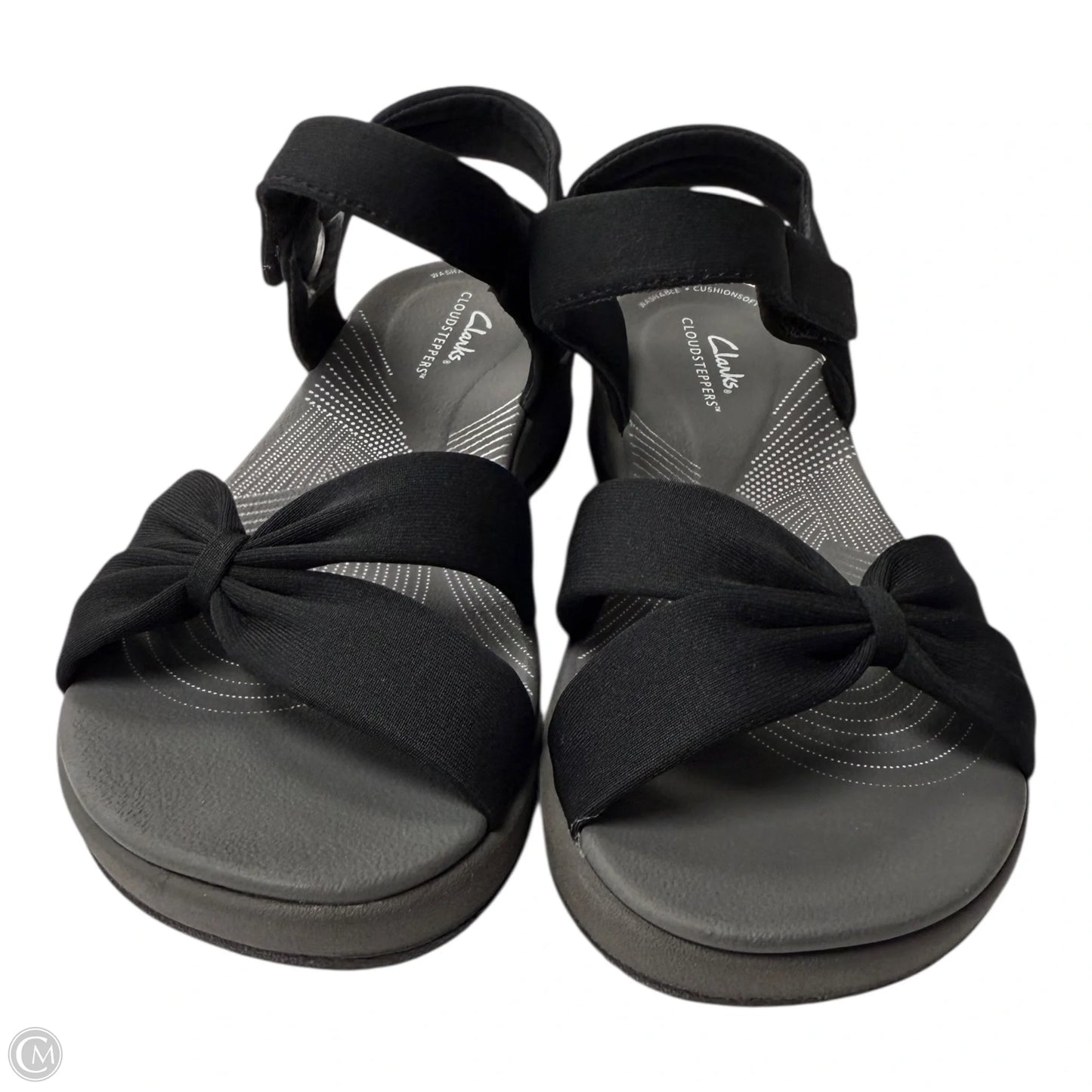 Sandals Flats By Clarks In Black, Size: 7.5