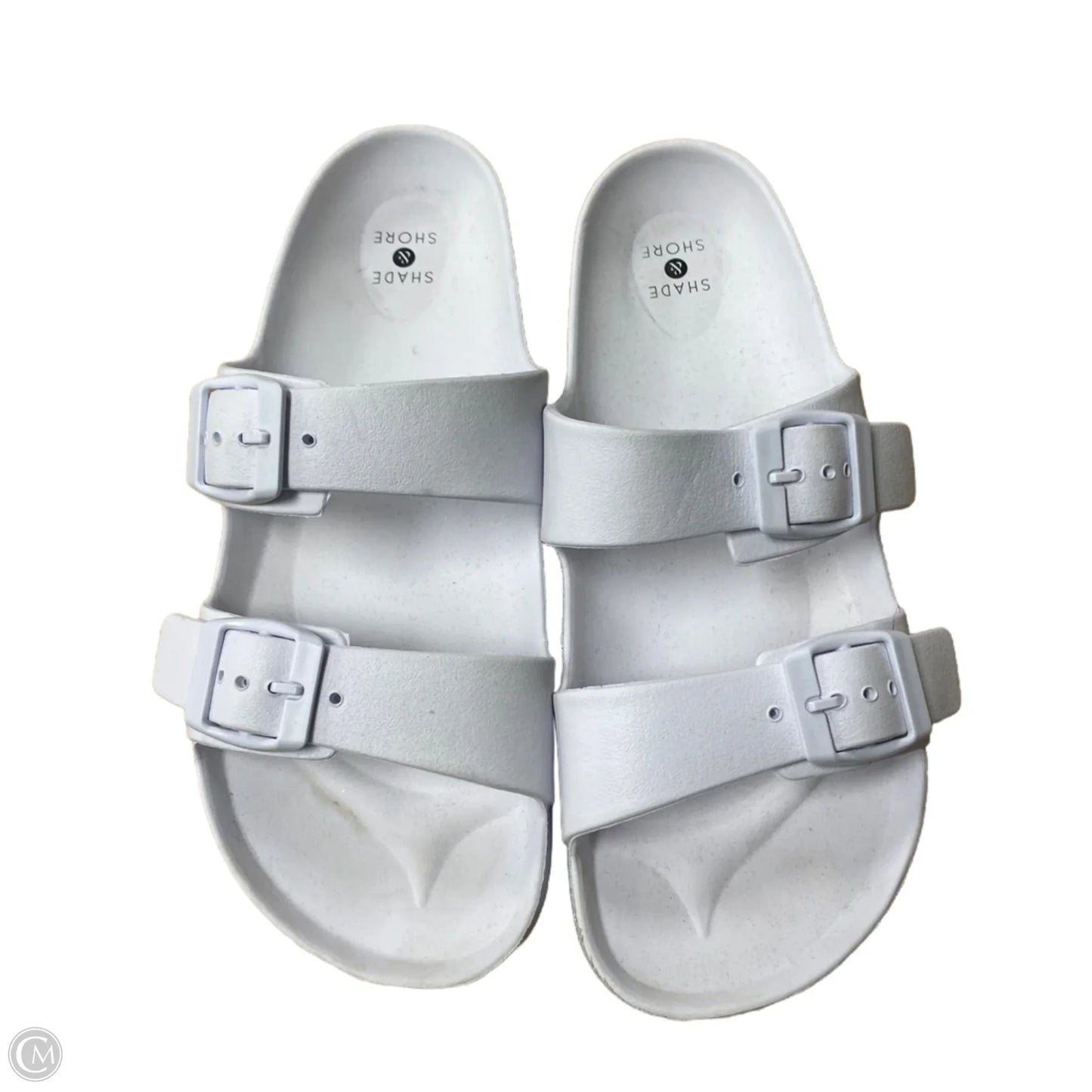 Sandals Flats By Shade & Shore In White, Size: 8
