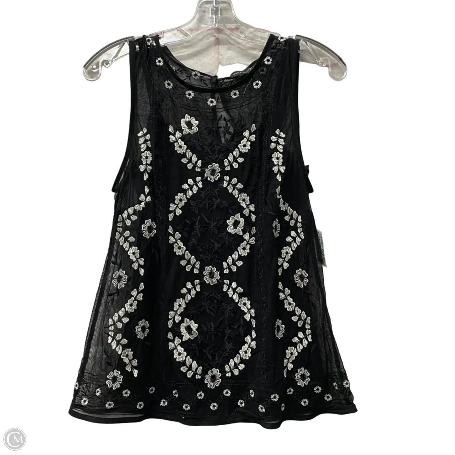 Top Sleeveless By White House Black Market In Black, Size: Xs