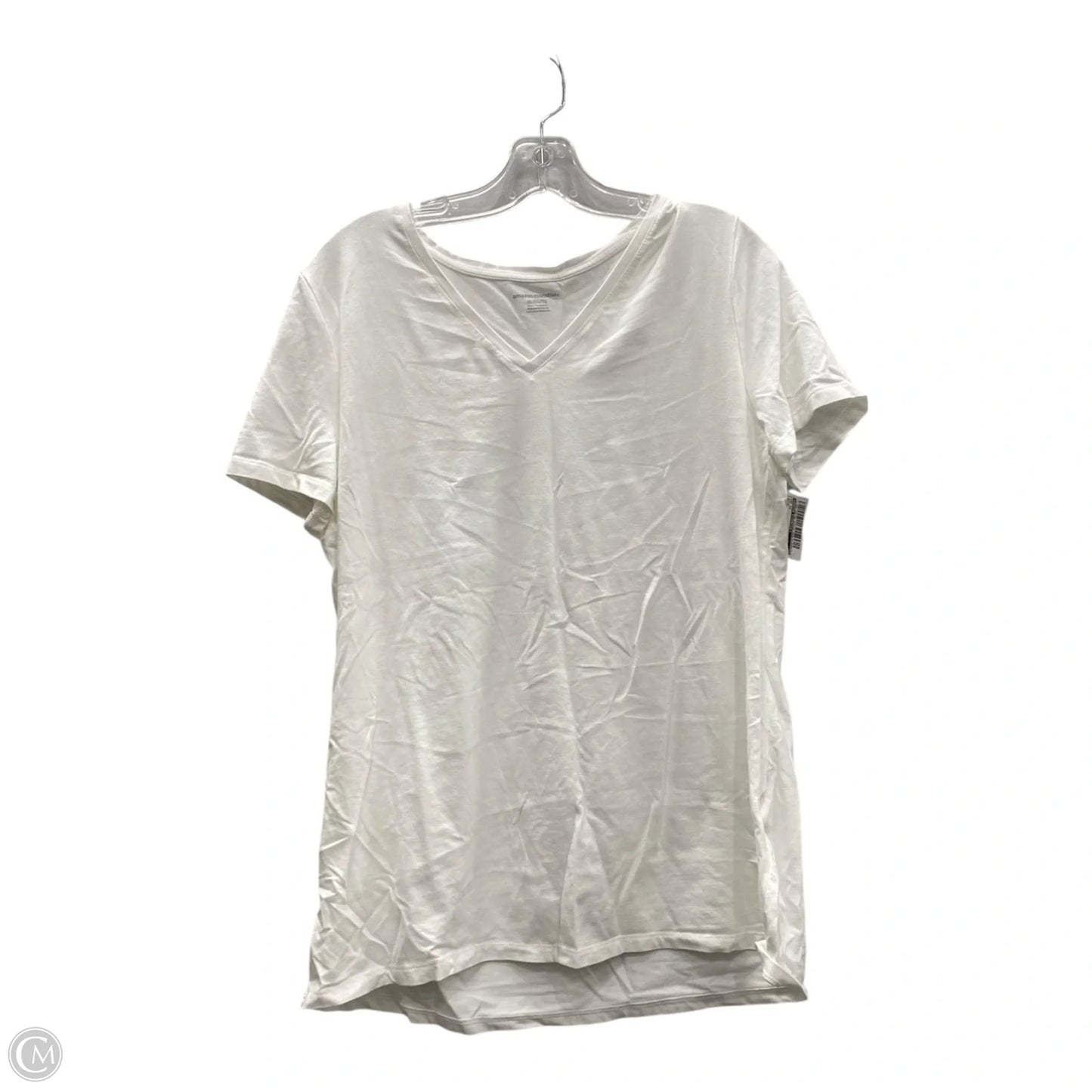 Top Short Sleeve By Amazon Essentials In White, Size: Xl