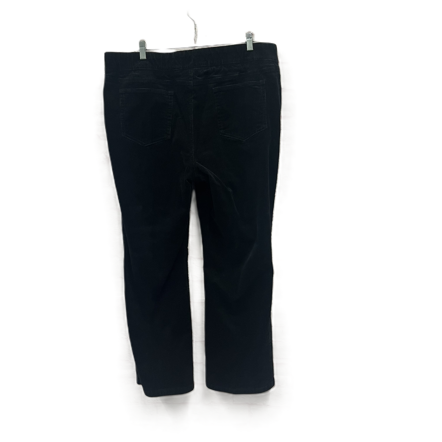 Pants Corduroy By Denim And Company In Black, Size: 16
