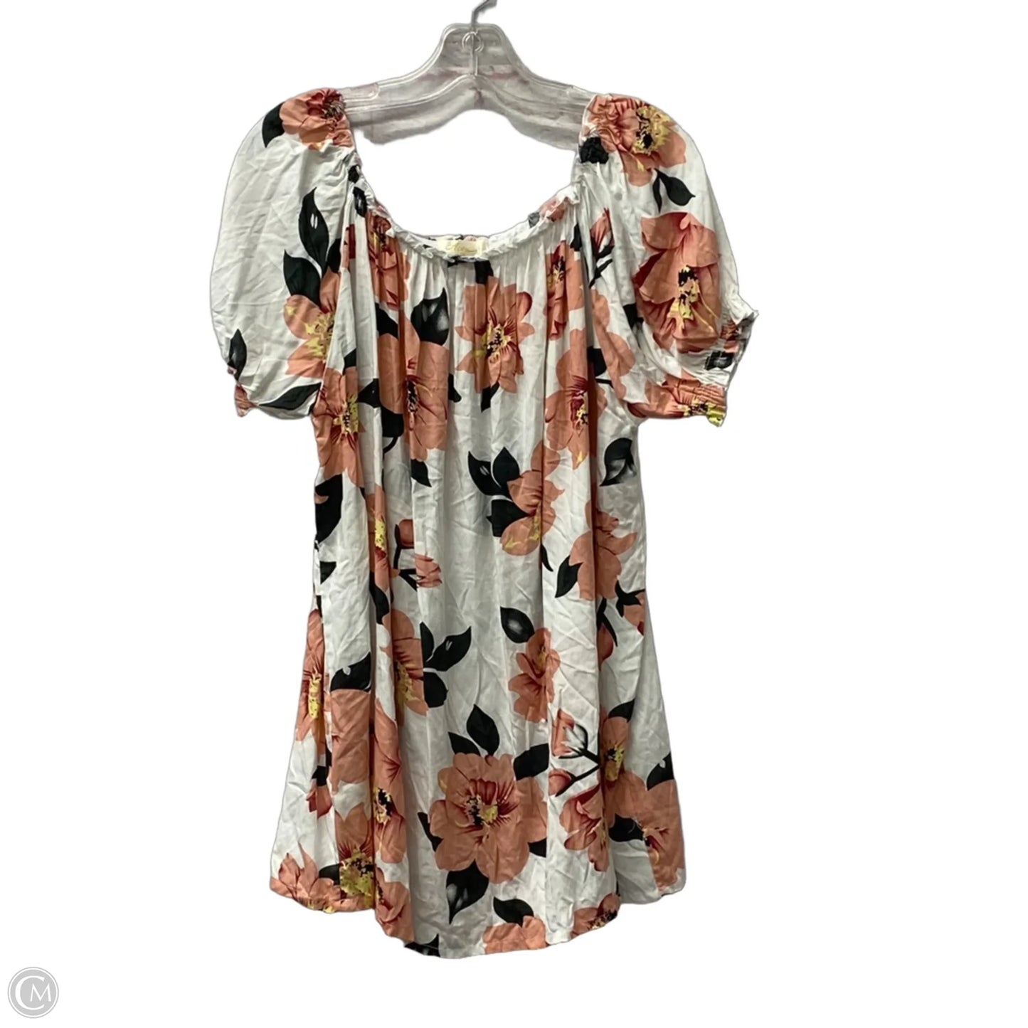 Top Short Sleeve By Cme In Floral Print, Size: 2x
