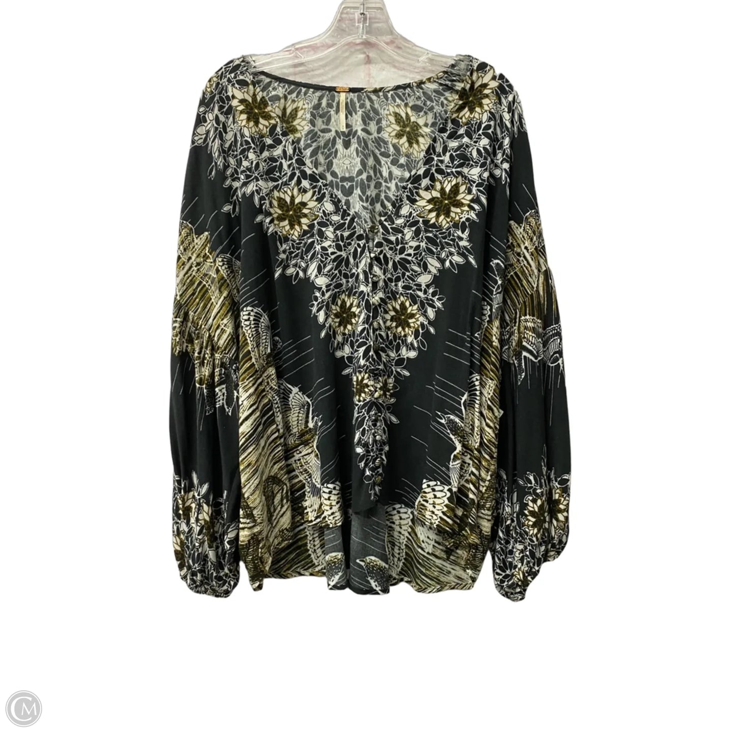 Top Long Sleeve By Free People In Black, Size: M