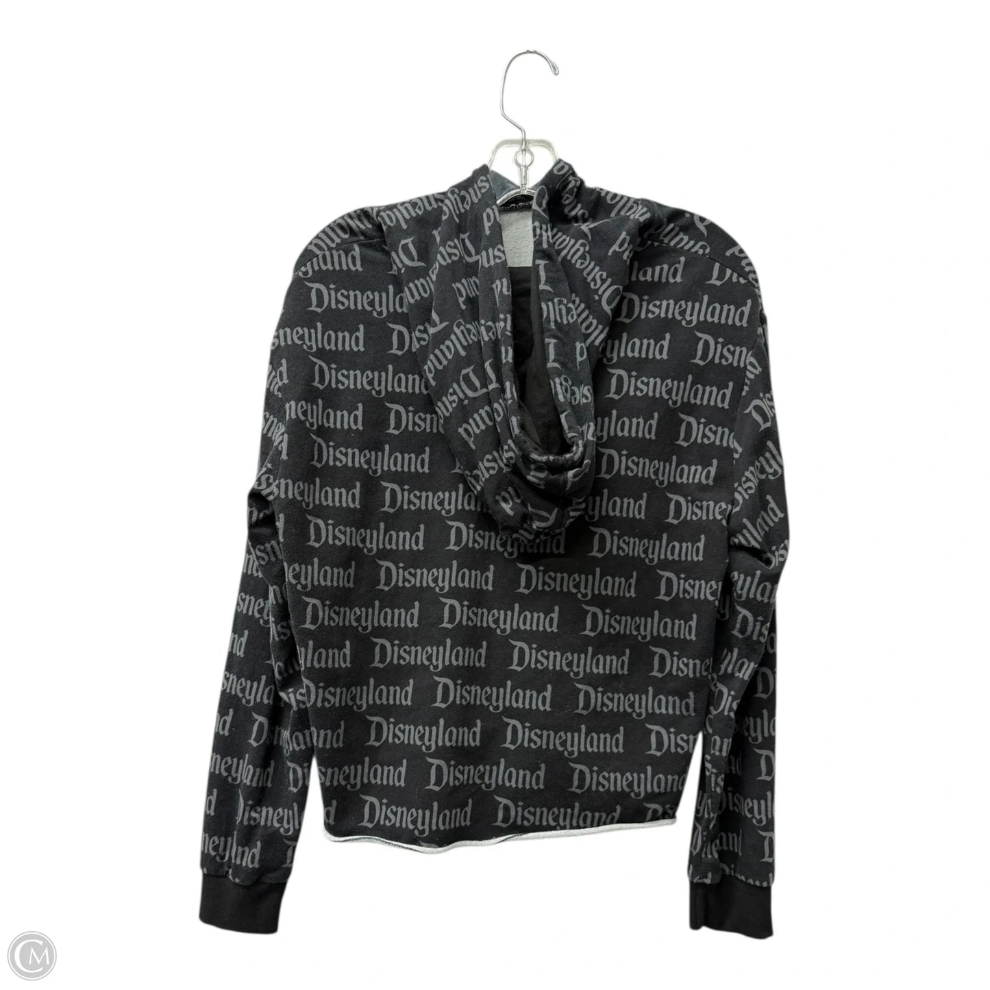 Sweatshirt Hoodie By Disney In Black, Size: M