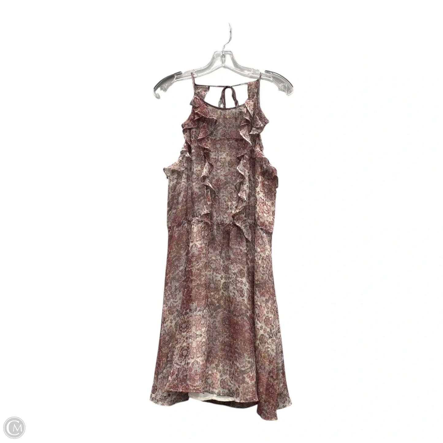 Dress Casual Midi By Bcbg In Pink, Size: L