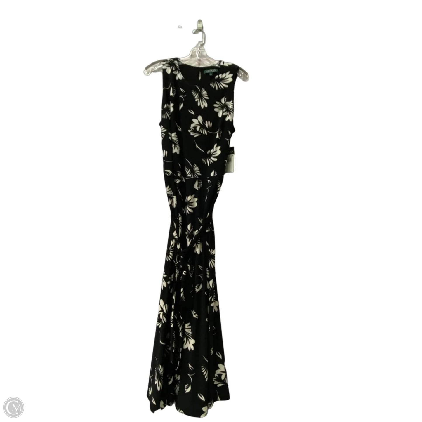 Dress Casual Maxi By Lauren By Ralph Lauren In Black & White, Size: Xl