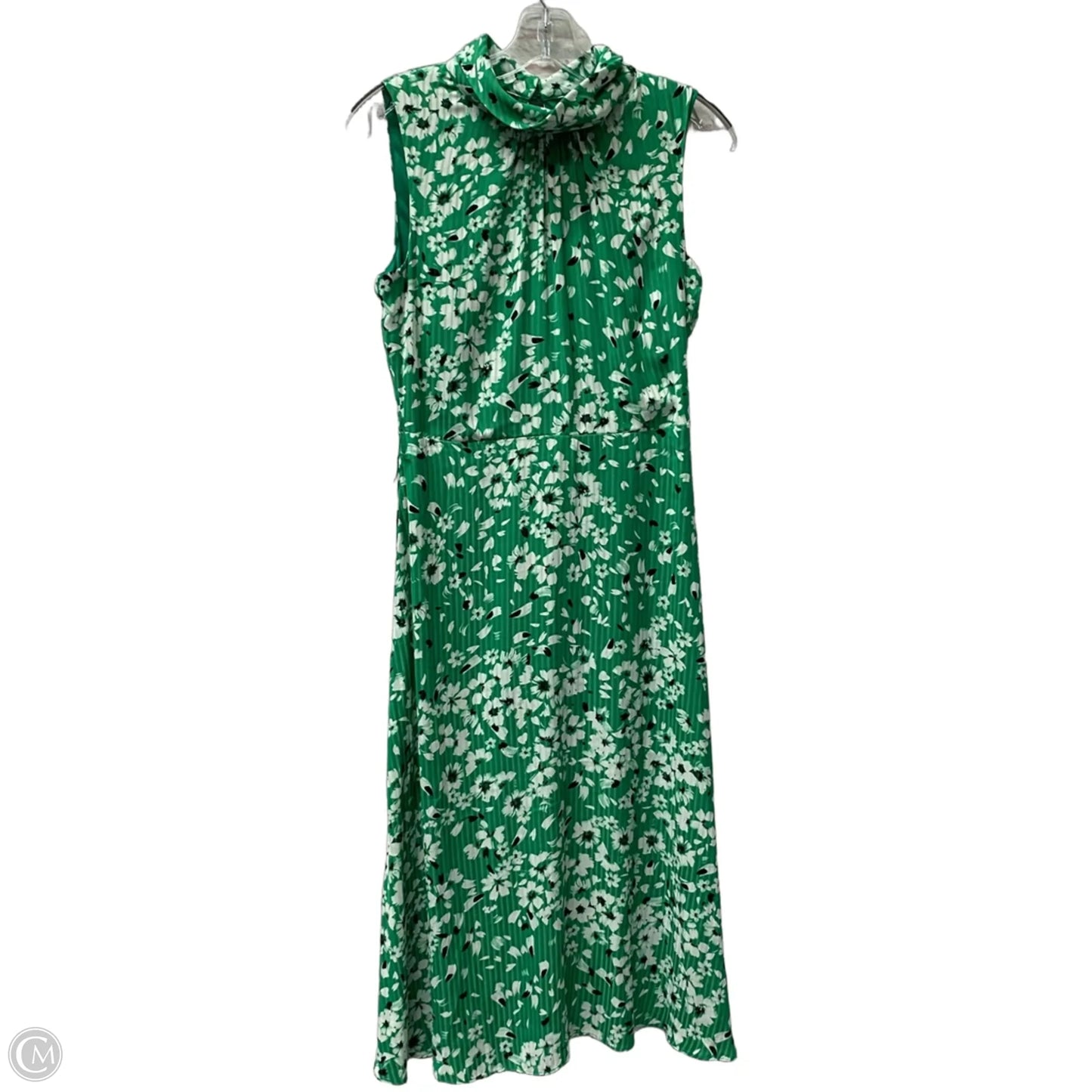 Dress Designer By Karl Lagerfeld In Green & White, Size: Xs