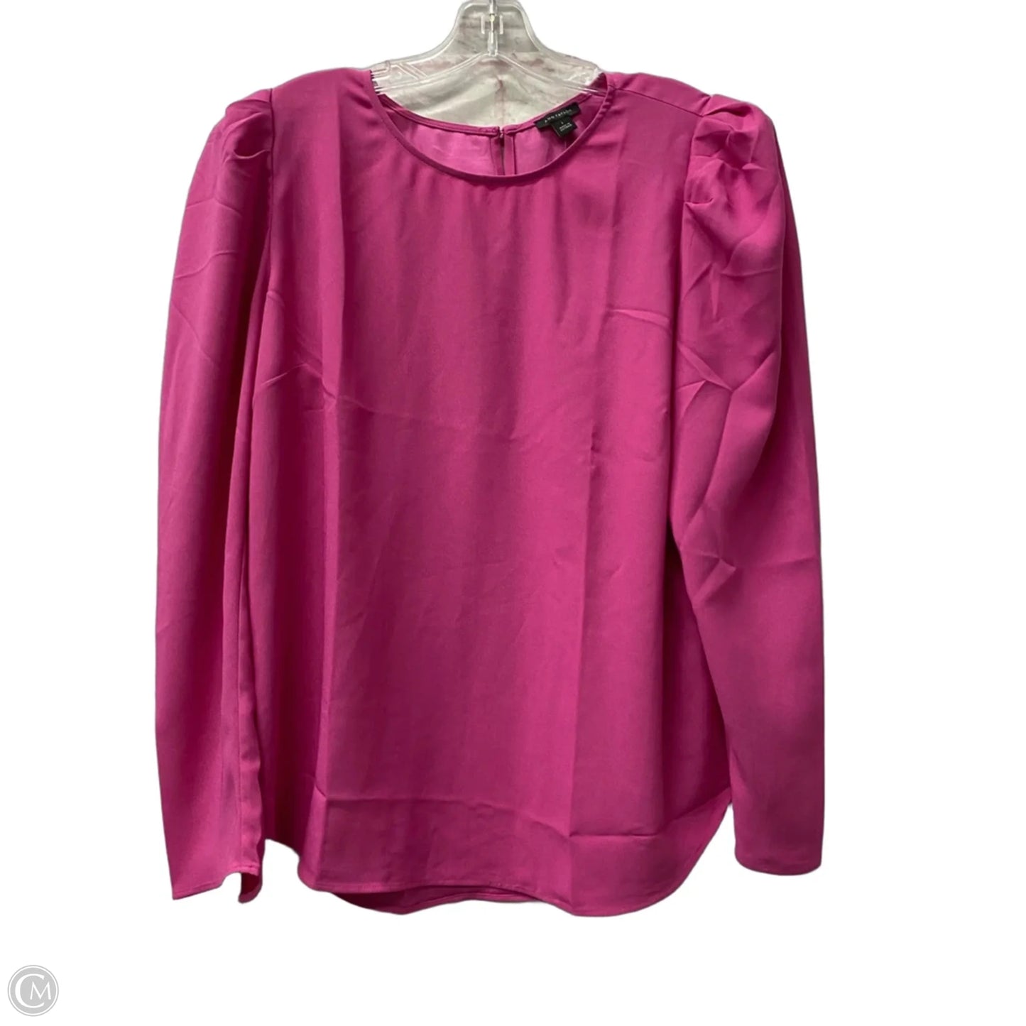 Top Long Sleeve By Ann Taylor In Pink, Size: L