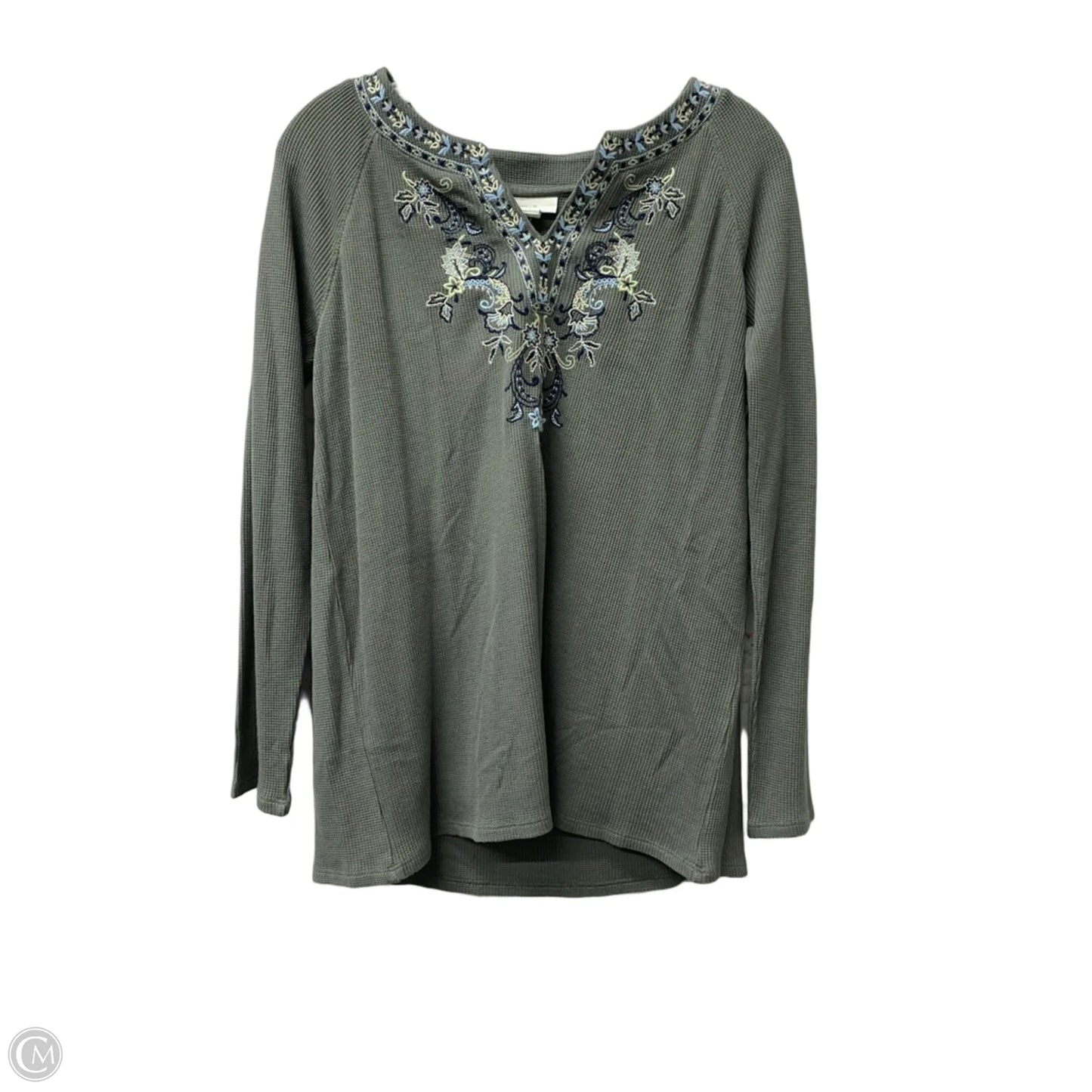 Top Long Sleeve By J. Jill In Green, Size: S